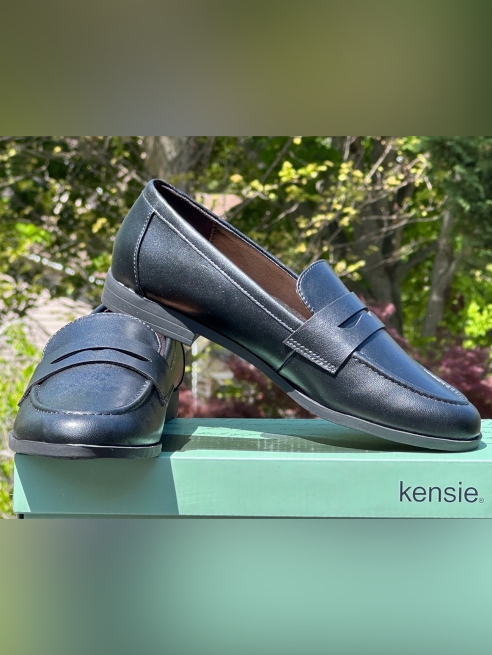 Kensie Black Womens Casual Loafers - US Sizes Womens 8.5 | Youth 7Y. NEW